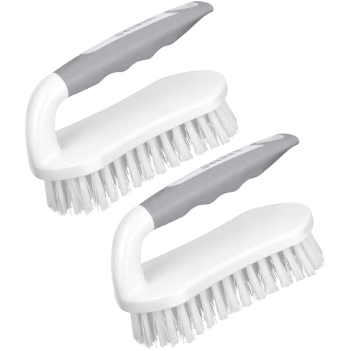 Setsail Heavy-Duty Scrub Brushes with Stiff PET Bristles for Cleaning Shower, Bathroom, and Kitchen (2-Pack)