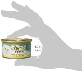 PLrina Fancy Feast Seafood Classic Pate Collection Grain Free Wet Cat Food Variety Pack - (Pack of 30) 3 oz. Cans
