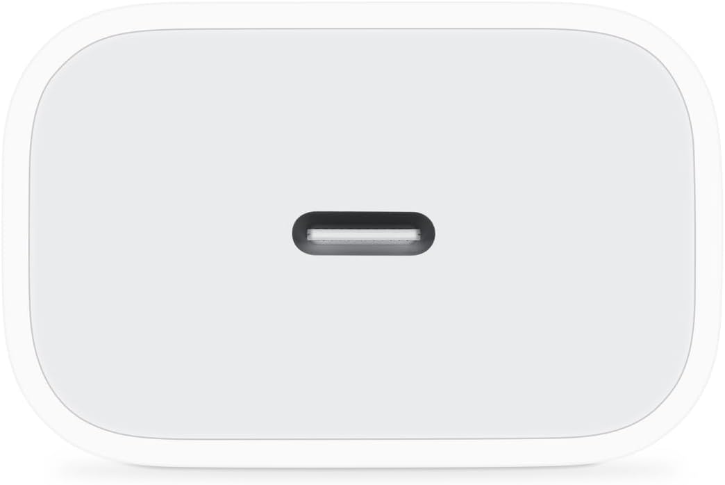 Apple 20W compact USB-C power adapter for iPhone iPad AirPods fast charging