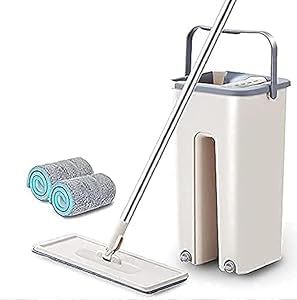 Swiffer PowerMop Multi-Surface Mop Kit for Floor Cleaning, Includes PowerMop, 2 Mopping Pad Refills, 1 Cleaning Solution with Fresh Scent and 2 Batteries - PureLivingMart