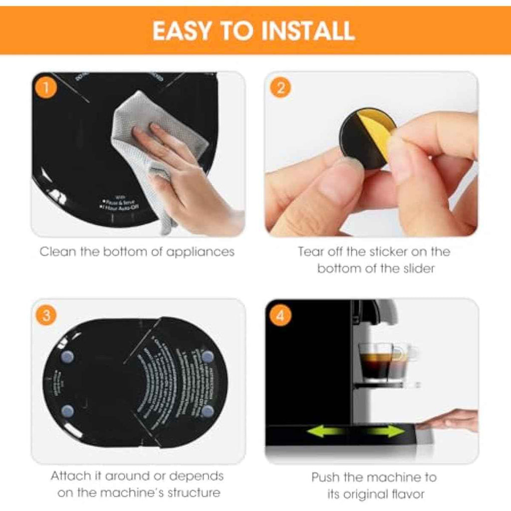 Aieve Appliance Sliders, 8 Pcs Small Appliance Slider for Countertop, Self Adhesive Home Finds Caster Wheels Rollers, Kitchen Must Have Gadgets for Stand Mixers, Coffee Makers, Air Fryers