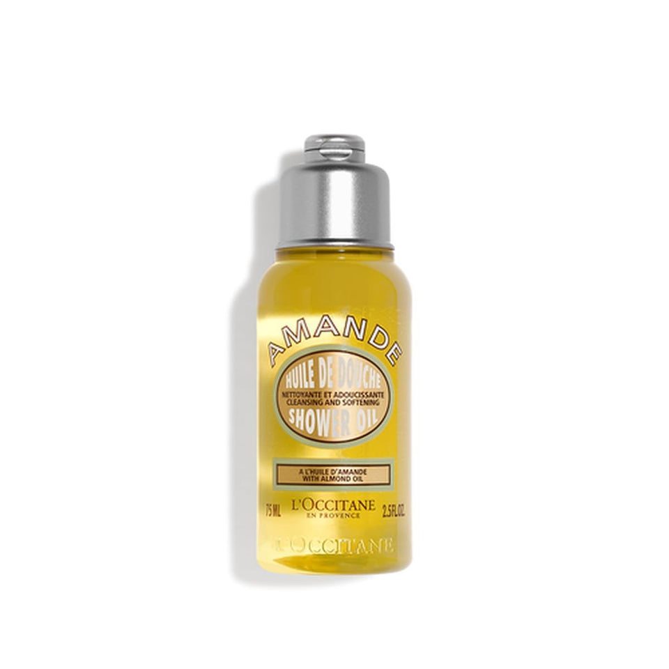 L'OCCITANE Cleansing & Softening Almond Shower Oil, Body Wash & Shaving Base PLrifies & Smooths Without Drying Skin, Milky Lather, Nourishing Skincare