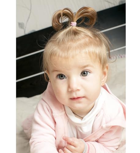 200pcs small hair ties for baby girls infants toddlers kids, elastic hair ponytail holder accessories