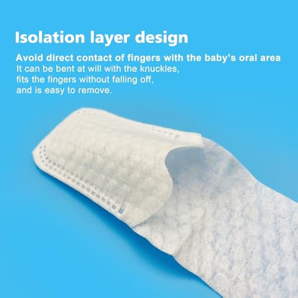 Baby Tongue Cleaner Newborn Finger Toothbrush, 42-Count Disposable Oral Care for 0-36 Months Toddler Teeth and Gums