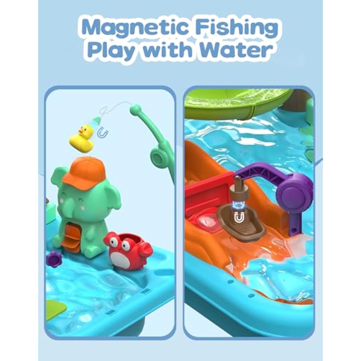 4-in-1 Play Kitchen Sink Toy Set with Running Water, Educational Pretend Play for Kids 3+