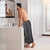 Utopia Towels Jumbo Bath Sheet 2 Piece, 600 GSM, 35 by 70 Inches, 100% Ring SPLn Cotton, Absorbent and Quick Dry Extra Large Bath Towel, Grey