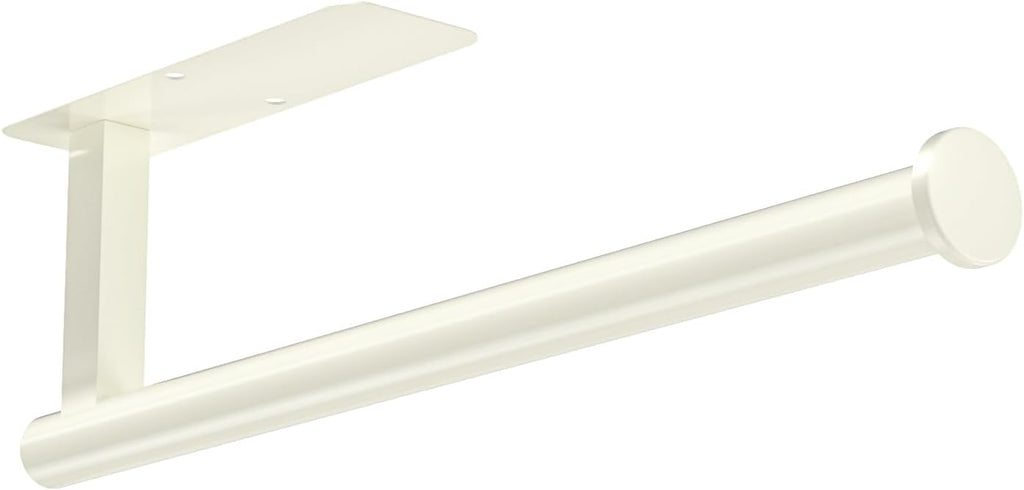 ASTOFLI Paper Towel Holder 304 Stainless Steel, Under Cabinet, Self-Adhesive, Matte Black, 12 Inch, No Drill