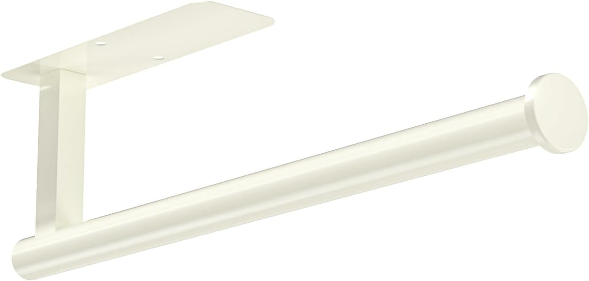 ASTOFLI Paper Towel Holder 304 Stainless Steel, Under Cabinet, Self-Adhesive, Matte Black, 12 Inch, No Drill