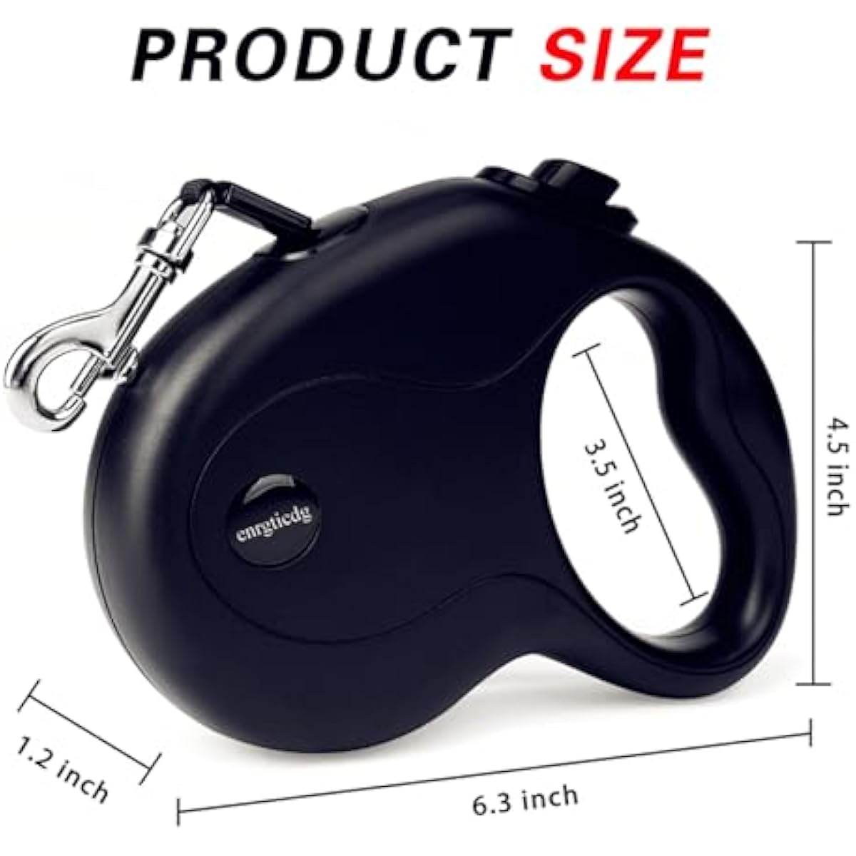 16ft retractable dog leash for small to medium dogs and cats up to 50lbs with stainless steel spring strong nylon tape and one-handed brake