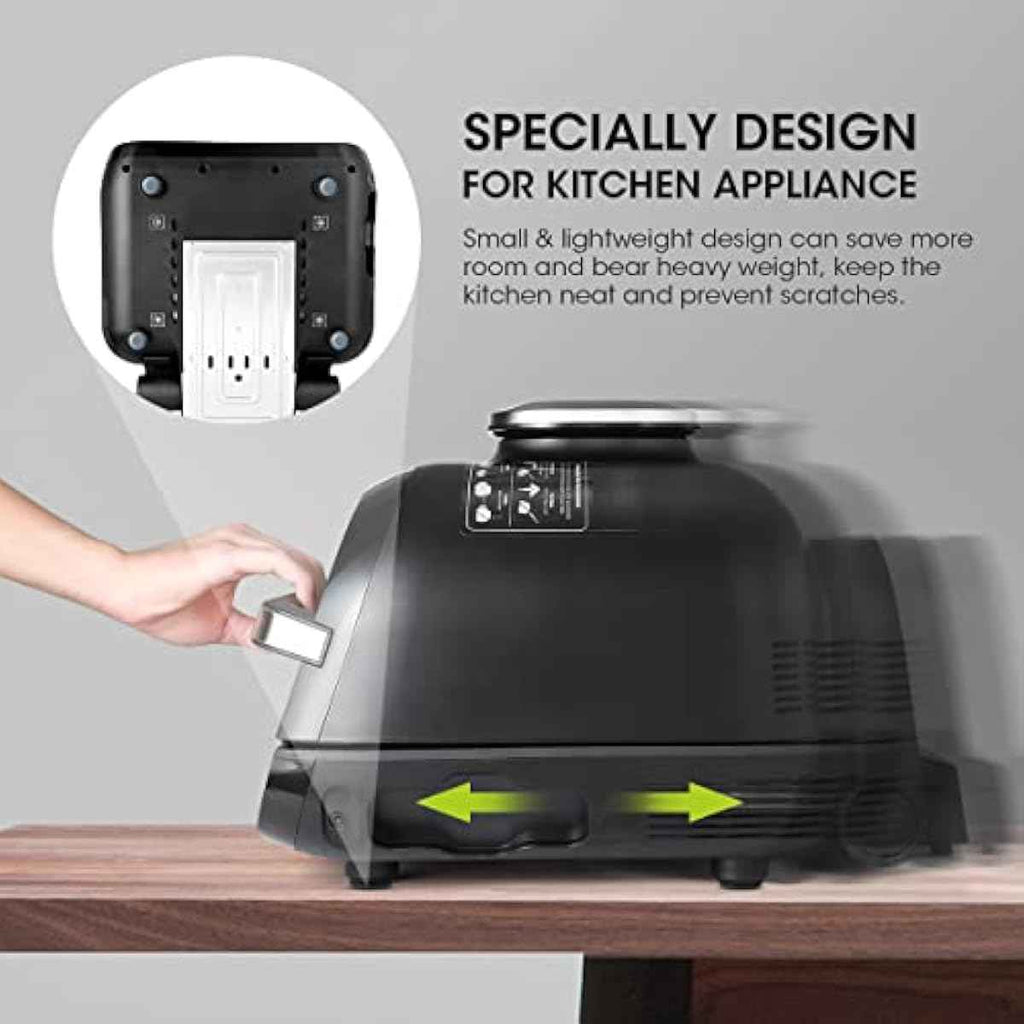 aieve 8 Pcs Appliance Sliders Small Self Adhesive Casters for Countertop