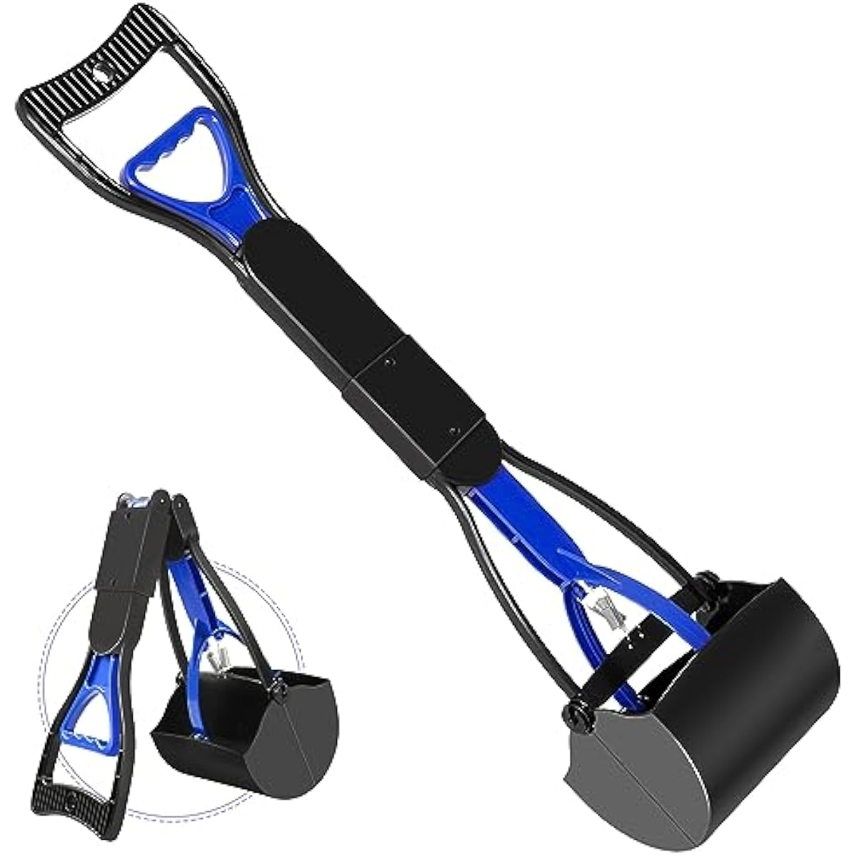UPSKY Pooper Scooper for Large Small Dogs, Folding Dog Poop Scooper, Sturdy Spring and Premium Materials，Easy to Use for Grass, Dirt, Gravel Pick Up Shovel
