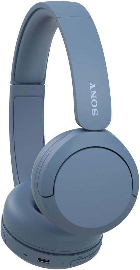 Sony WH-CH520 Wireless Headphones Bluetooth On-Ear Headset with Microphone and up to 50 Hours Battery Life with Quick Charging, Black