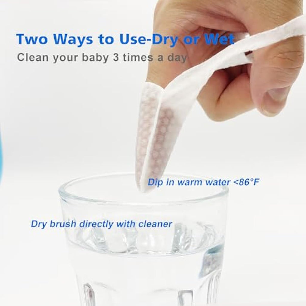 Baby Tongue Cleaner Newborn Finger Toothbrush, 42-Count Disposable Oral Care for 0-36 Months Toddler Teeth and Gums