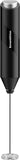 Bonsenkitchen Powerful Milk Frother for Coffee, Fast Handheld Drink Mixer with Stainless Steel Whisk, Battery Operated Hand Frother Stirrer Wand-Black
