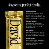 David High Protein Bars - 0g of Sugar, Low Carb, Gluten Free - 28g of Protein, 150 Calories - On-The-Go Snack - Chocolate Chip Cookie Dough Flavor, Pack of 12