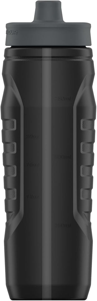 Under Armour Squeeze Water Bottles, 32 oz Water Bottles, Sideline Sports Water Bottle with Quick-Shot Lid, Quick & Easy Hydration, Gym Water Bottles, Squeeze Bottle, 1 32oz Bottle