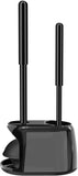 SetSail Toilet Brush and Plunger Set, Semi-Hidden Toilet Plungers Heavy Duty Toilet Bowl Brush and Holder for Bathroom Toilet Plunger and Brush Set for Deeply Cleaning - Black
