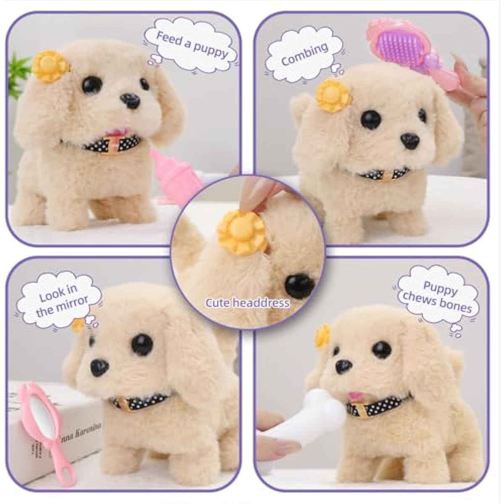 16 Pcs Robot Dog Toys for Girls, Toys for 3 4 5 6 7 8 Year Old Girls Kids Boys, Realistic Robot Puppy Toddlers Girl Toy for 5-7 6-8, Ideas Birthday Gifts for Girl 3 4 5 6 Year Old