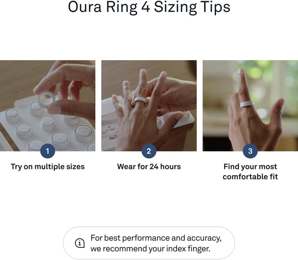 Oura Ring 4 Sizing Kit - Size Before You Buy The Oura Ring 4 - Unique Sizing, Not Standard US Ring Sizes - Receive Credit for Purchase