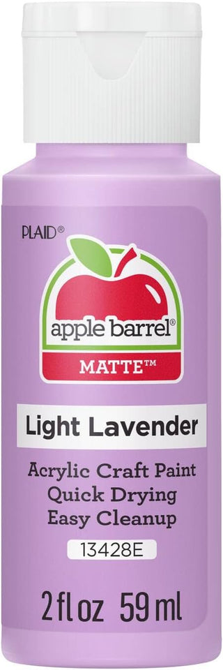 Apple Barrel Acrylic Paint, Light Lavender 2 fl oz Classic, Easy To Apply DIY Arts And Crafts, Art Supplies With A Matte Finish