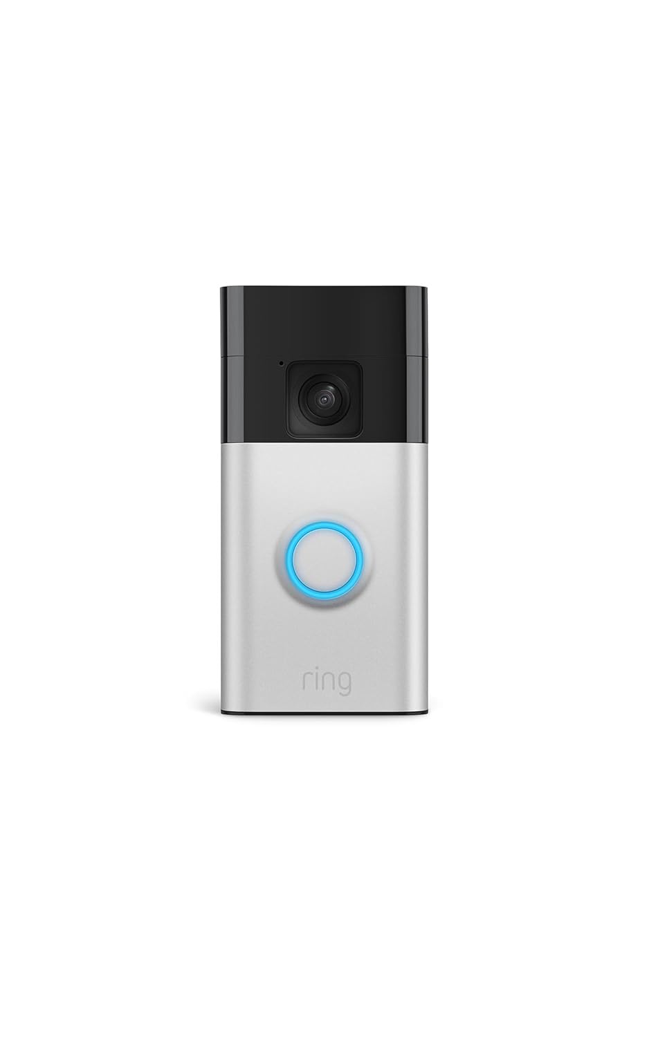 Ring Battery Doorbell, Home or business security with Head-to-Toe video, Live View with Two-Way Talk, and Motion Detection & Alerts, Satin Nickel