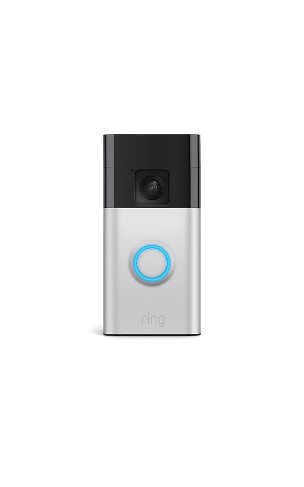 Ring Battery Doorbell, Home or business security with Head-to-Toe video, Live View with Two-Way Talk, and Motion Detection & Alerts, Satin Nickel