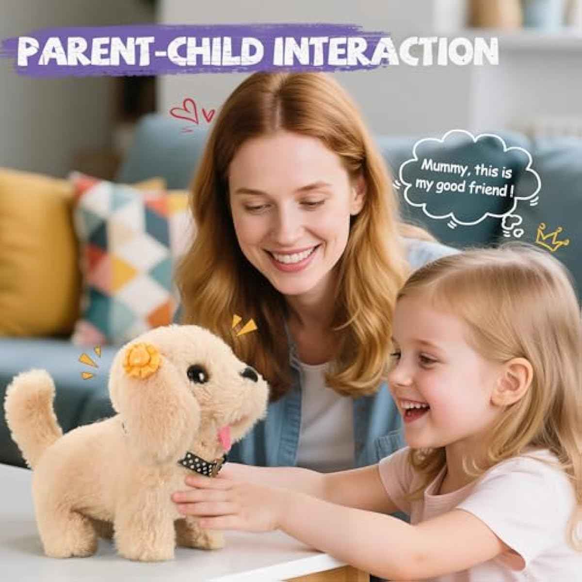 16 Pcs Robot Dog Toys for Girls, Toys for 3 4 5 6 7 8 Year Old Girls Kids Boys, Realistic Robot Puppy Toddlers Girl Toy for 5-7 6-8, Ideas Birthday Gifts for Girl 3 4 5 6 Year Old