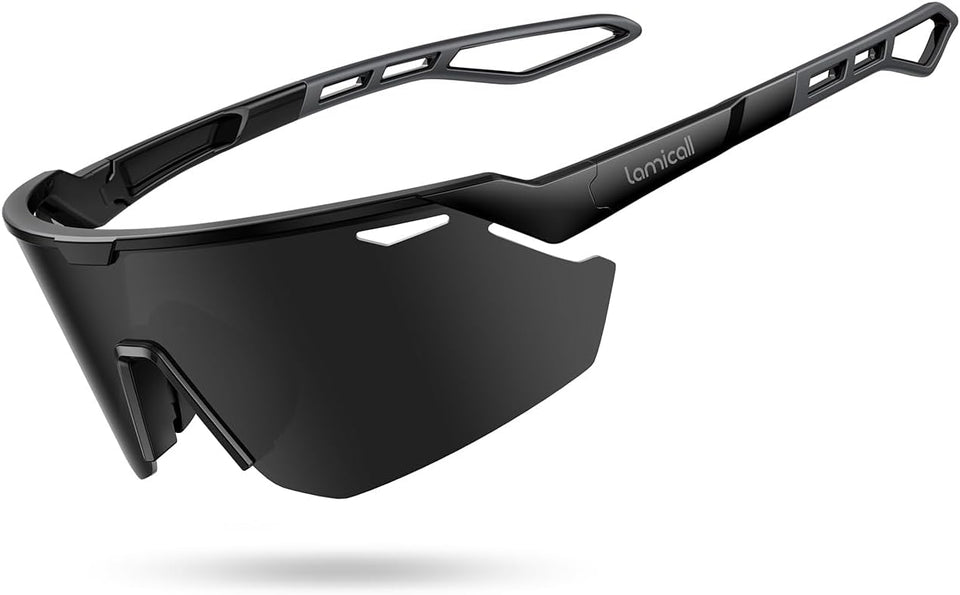 Lamicall 24g Polarized Sports Sunglasses for Men Women - UV400 Protection Sun Glasses for Baseball Running Cycling Driving
