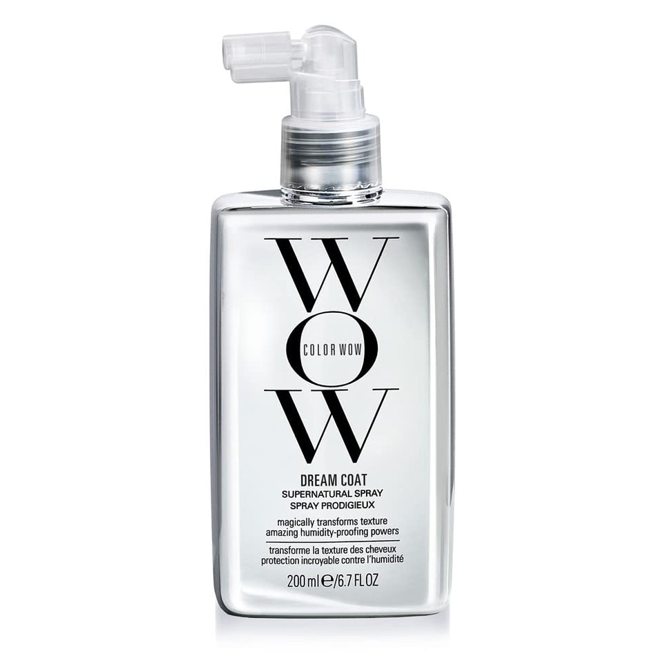 COLOR WOW Dream Coat Anti-Humidity Treatment Spray – Anti-Frizz Hair Smoothing Spray with Built-in Heat Protectant, Award-Winning Leave In Treatment for Glassy Smooth, Shiny Styles up to 3-4 Washes