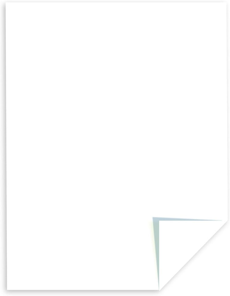 Astrobrights/Neenah Bright White Cardstock, 8.5" x 11", 65 lb/176 gsm, White, 75 Sheets (90905-02) - Packaging May Vary