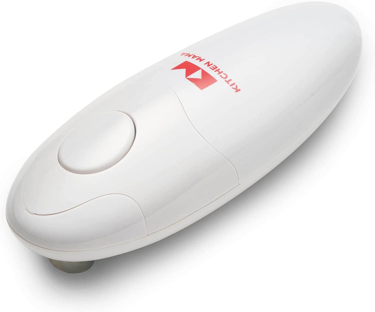 Kitchen Mama Automatic Electric Can Opener with Smooth Edge, Hands-Free, Battery Operated, Red