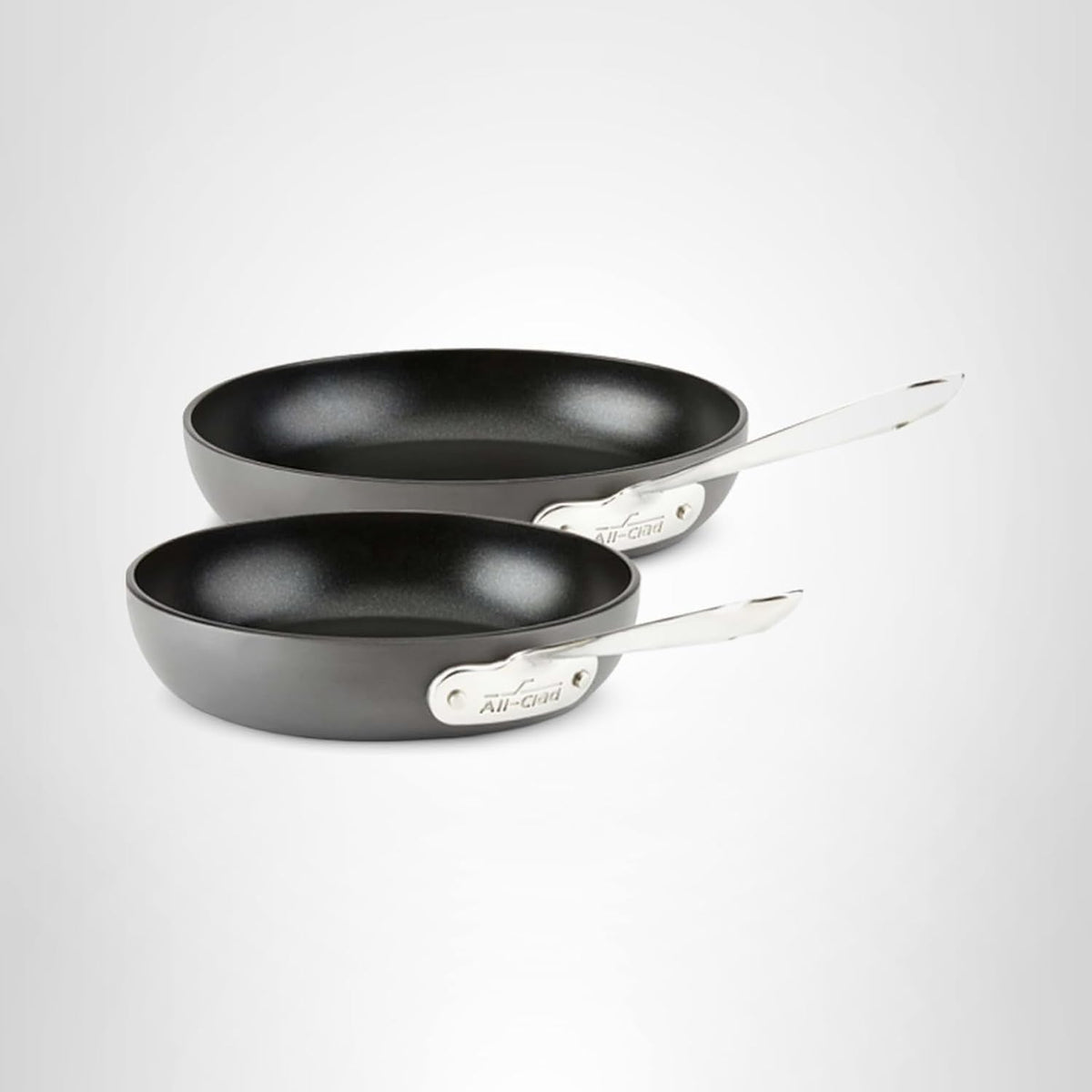 All-Clad 2-Piece Hard Anodized Non-Stick Fry Pan Set, 8-10 Inch, Induction and Oven Safe Cookware for Home Kitchen, Dishwasher Safe