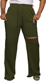 PINSV Wide Leg Pants for Women Drawstring Baggy Casual Sweatpants