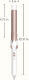 Conair Double Ceramic 1-Inch Curling Iron, 1-Inch Barrel Creates Classic Curls, Hair Curler for Use on Short, Medium, & Long Hair, White/Rose Gold