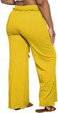 PINSV Wide Leg Pants for Women Drawstring Baggy Casual Sweatpants