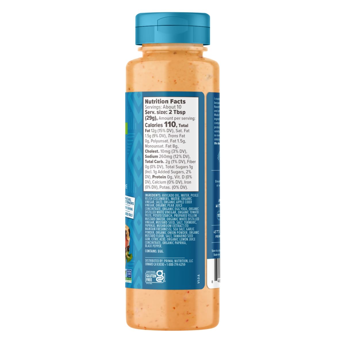 primal kitchen special burger sauce dip 10 oz no soy or seed oils paleo keto whole30 certified