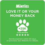 Minties Dog Dental Bone Treats, Tiny/Small Dental Dog Treats, 16 Ounces, Cleans Teeth, Fight Bad Breath, Removes Plaque and Tartar, 40 Count