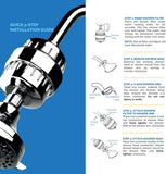 AquaBliss High OutPLt Revitalizing Shower Filter - Reduces Dry Itchy Skin, Dandruff, Eczema, and Dramatically Improves The Condition of Your Skin, Hair and Nails - Chrome (SF100)