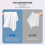 Disposable Face Towels,Viscose Biodegradable Large Dry Wipes,Super Soft & Thick Face Cleansing Towels,Daily Facial Tissues for Sensitive Skin, Makeup Removing,Facial Clean,Nursing,Travel (50 Count)
