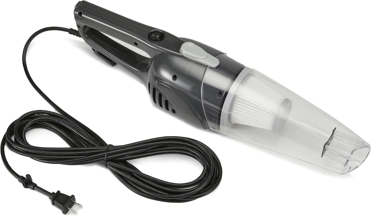 Amazon Basics 2-in-1 Corded Stick Vacuum Cleaner, Convertible to Handheld, Lightweight (3.9 LBS), with Washable Filter, Crevice Tools, 0.5L Dust Cup, 19.7-Ft Cord, 300W, Black
