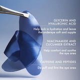 Summer Fridays Jet Lag Under Eye Patches - Hydrating & DePLffing Hydrogel Eye Masks with Caffeine & Peptides to Soothe & Refresh the Undereye Area (6 Pairs)