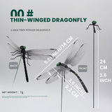 2026 New 40 Pcs Dragon Fly Clips for Bugs Repellent, 3D Artificial Dragonfly Hat Clip, Dragonfly Garden Decor (10PCS)
