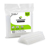 Surebonder DT-100 Mini Size Hot Glue Sticks for Glue Guns 0.27 in. Diameter, 4 in. Length - All PLrpose, All Temperature - Great for DIY, Arts, and Crafting - 100 Pack, Clear