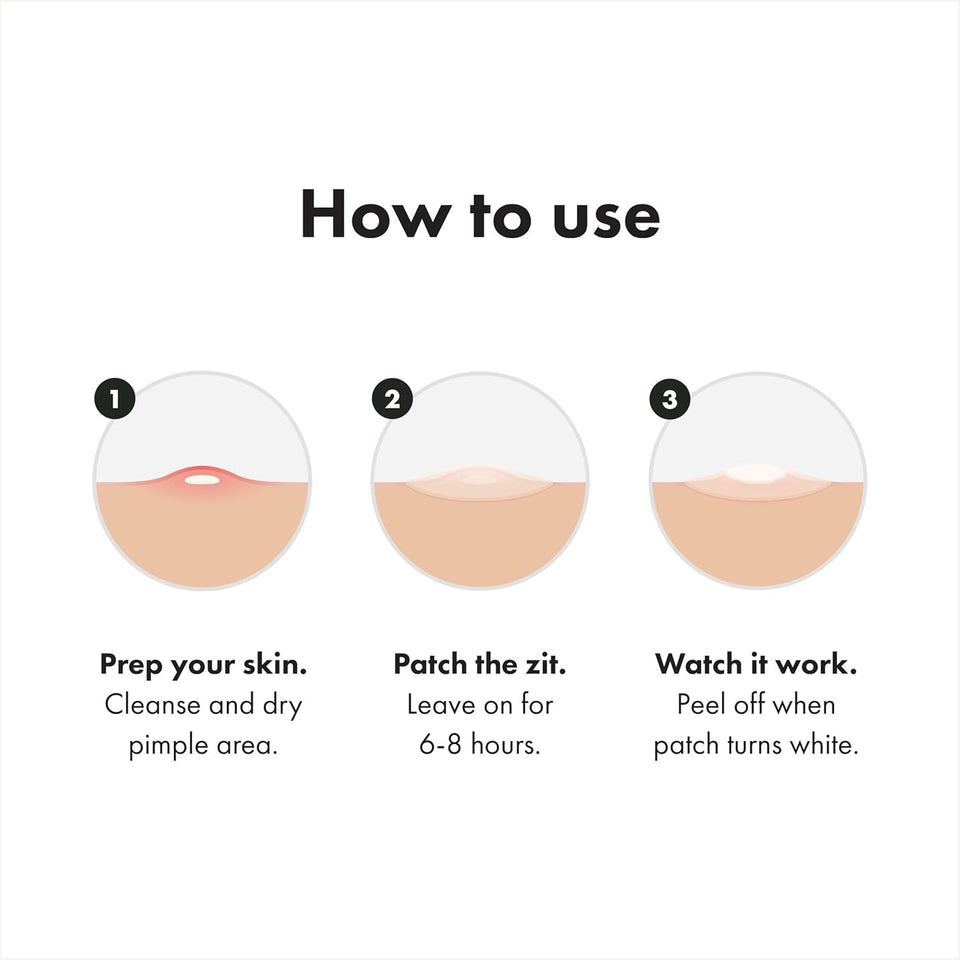 Mighty Patch™ Invisible+ Patch – The Barely-There Daytime Hydrocolloid Acne Pimple Patch for Covering Zits and Blemishes, Tapered Edges Designed to Blend Into Skin (72ct)