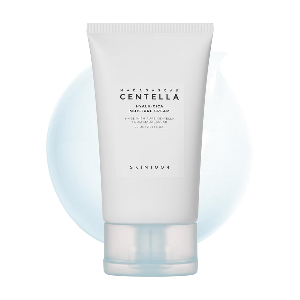 SKIN1004 Hyalu-Cica Moisture Cream, Face Moisturizer with Hyaluronic Acid, Centella Cream for Deep Hydration, Lightweight Nourishing Gel Moisturizer for Face, Korean Skin Care, 2.53 fl oz / 75ml