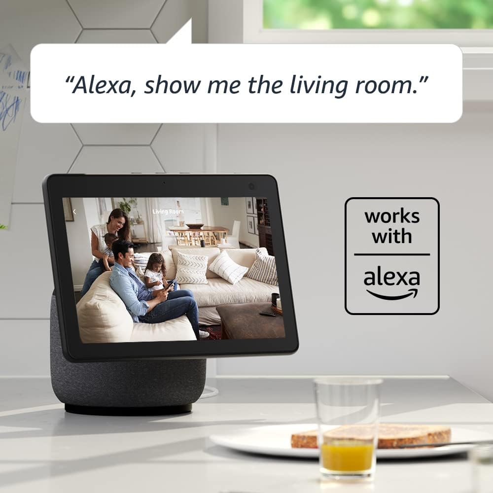 Blink Mini - Compact indoor plug-in smart security camera, 1080p HD video, night vision, motion detection, two-way audio, easy set up, Works with Alexa – 2 cameras (Black)