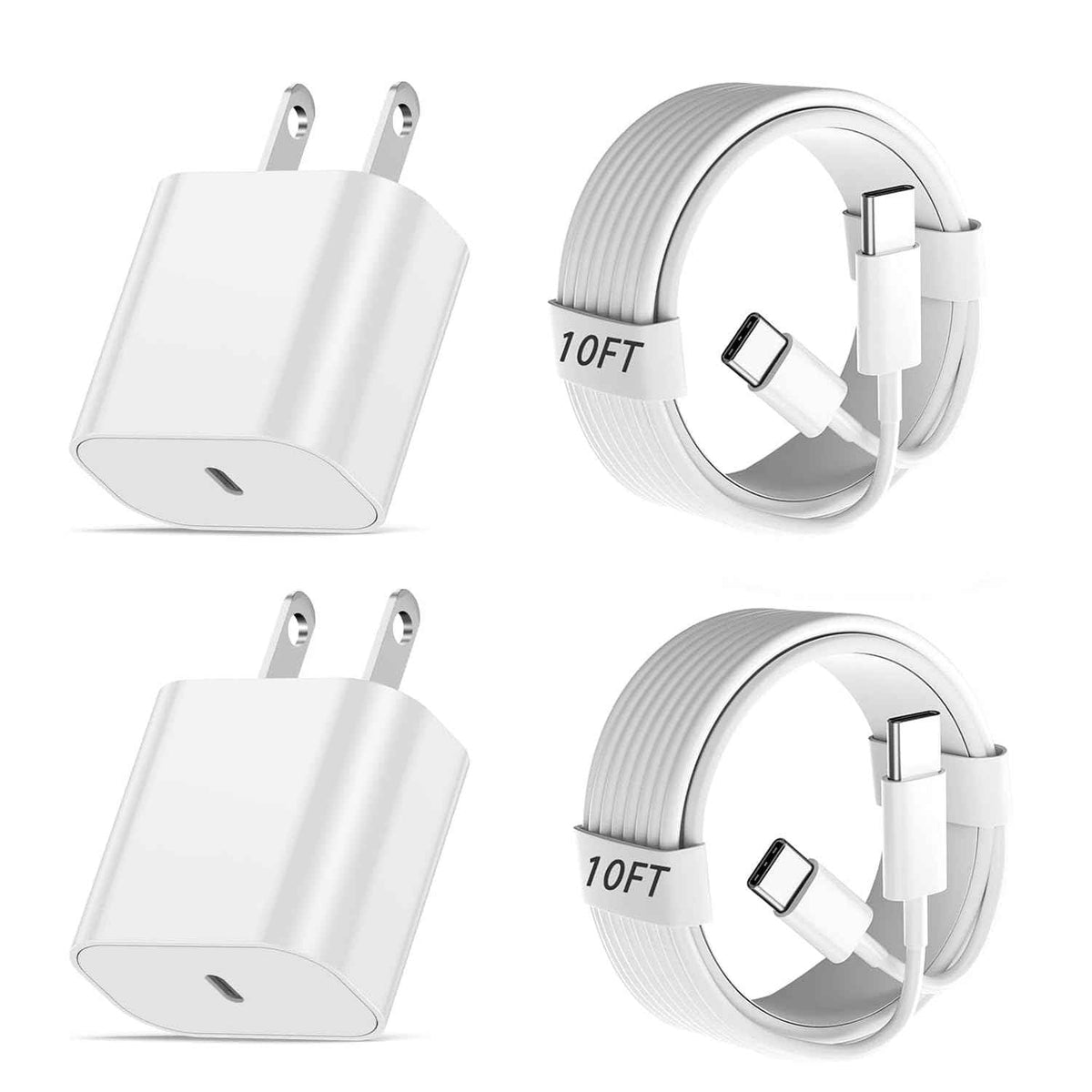 iPhone Fast Charger,Extra Long iPhone Charger Fast Charging 10Foot 2Pack i Phone Chargers 10FT USB C to Lightning Cable Cord Adapter for iPhone 14 Pro Max/14 Plus/13 Mini/13/12/11/X/XR/SE/iPad/AirPods