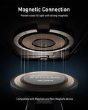 Magnetic Selfie Ring Light with Makeup Mirror – 360° Rotating Fill Light for iPhone MagSafe & Android, CRI97 Professional Photography Light for TikTok and Video Calls