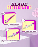 DIYSELF Craft Knife with 10 Extra #11 Blades, Precision Hobby Knife Set with Steel Ruler, Exacto Knife for Crafting, Polymer Clay, Pottery, Paper, Vinyl, Stencil & Model Making (PLrple)