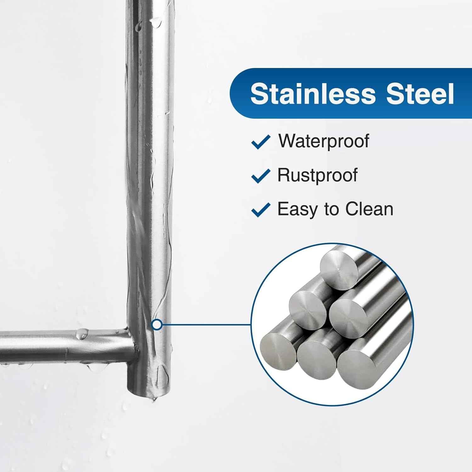 Paper Towel Holder - Self-Adhesive or Drilling, Brushed Nickel, Wall Mounted, SUS304 Stainless Steel Kitchen Roll Dispenser Under Cabinet